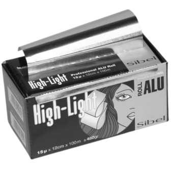 Aluminium folie 100m x 15cm 12 my high-light rol Sibel