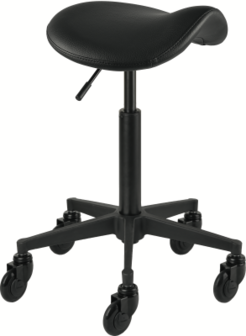 Stool Clic Tec Saddle Comfy Zwart M